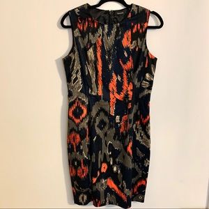 Tahari Ikat Sheath Dress